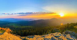 Sonnenuntergang im Bayerischen Wald